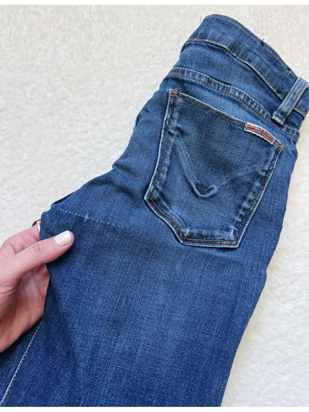 Hudson Tally Deep Cuff Skinny Jeans - Picture 6 of 11